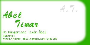 abel timar business card